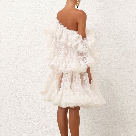 Zimmermann DAWNING Lace Mini Dress - Picture 4 of 11